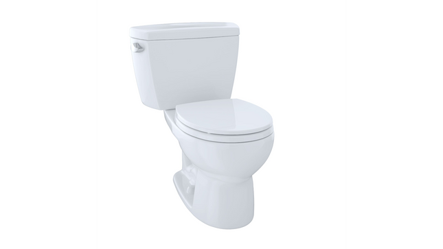 Toto Eco Drake Two Piece Toilet, 1.28 GPF, Round Bowl (Seat Sold Separately) Toto