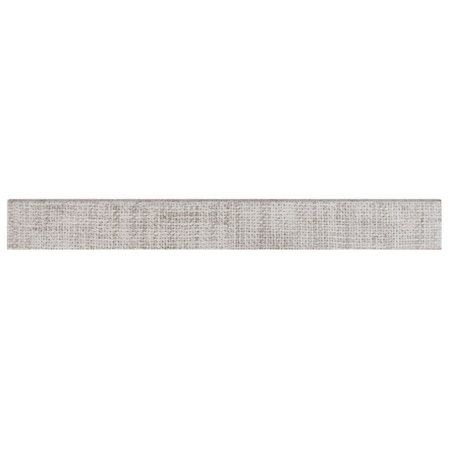 MSI SURFACES TEKTILE CROSSHATCH GRAY 3X24 BULLNOSE (Sold Per Box) NTEKCROGRA3X24BN MSI Surfaces