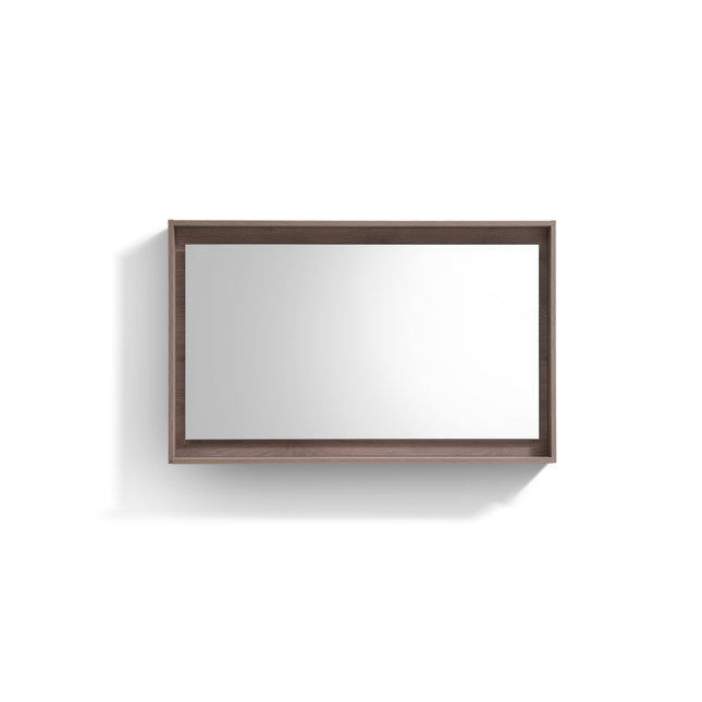 Kube Bath 48" Wide Framed Mirror With Shelf – Butternut Kube Bath
