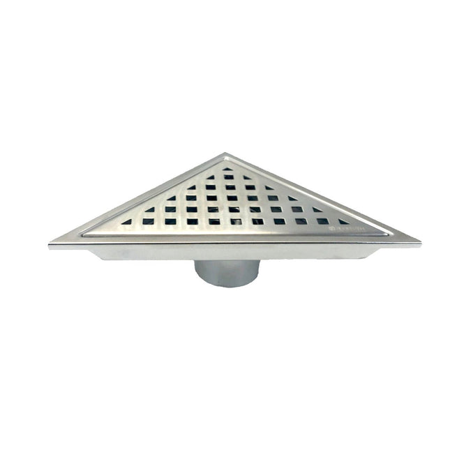 Kube Bath 6.5" Triangle Stainless Steel Pixel Grate Shower Drain Kube Bath
