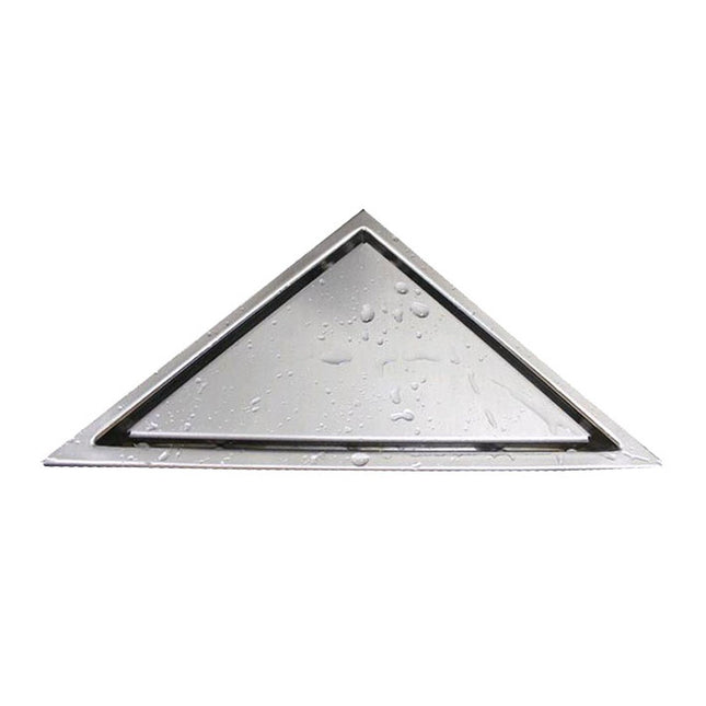 Kube Bath 6.5" Triangle Stainless Steel Tile Grate Shower Drain Kube Bath