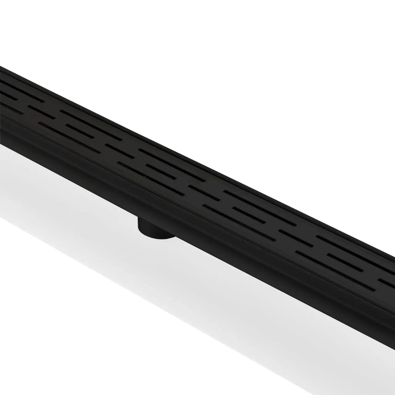 Kube Bath 28" Stainless Steel Linear Grate Shower Drain – Matte Black - Plumbing Market