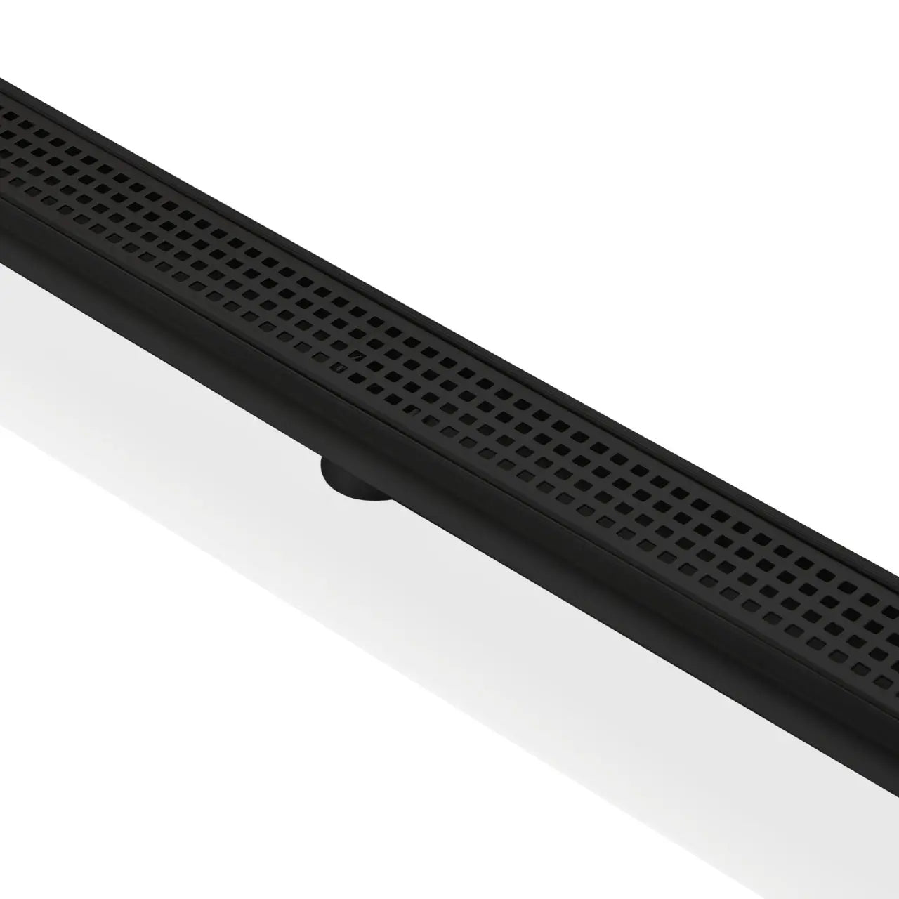 Kube Bath 28" Stainless Steel Pixel Grate Shower Drain Matte Black - Plumbing Market
