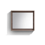 Kube Bath 36" Wide Framed Mirror With Shelf – Butternut - Plumbing Market