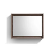 Kube Bath 40" Wide Framed Mirror With Shelf – Butternut - Plumbing Market