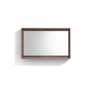Kube Bath 48" Wide Framed Mirror With Shelf – Butternut - Plumbing Market