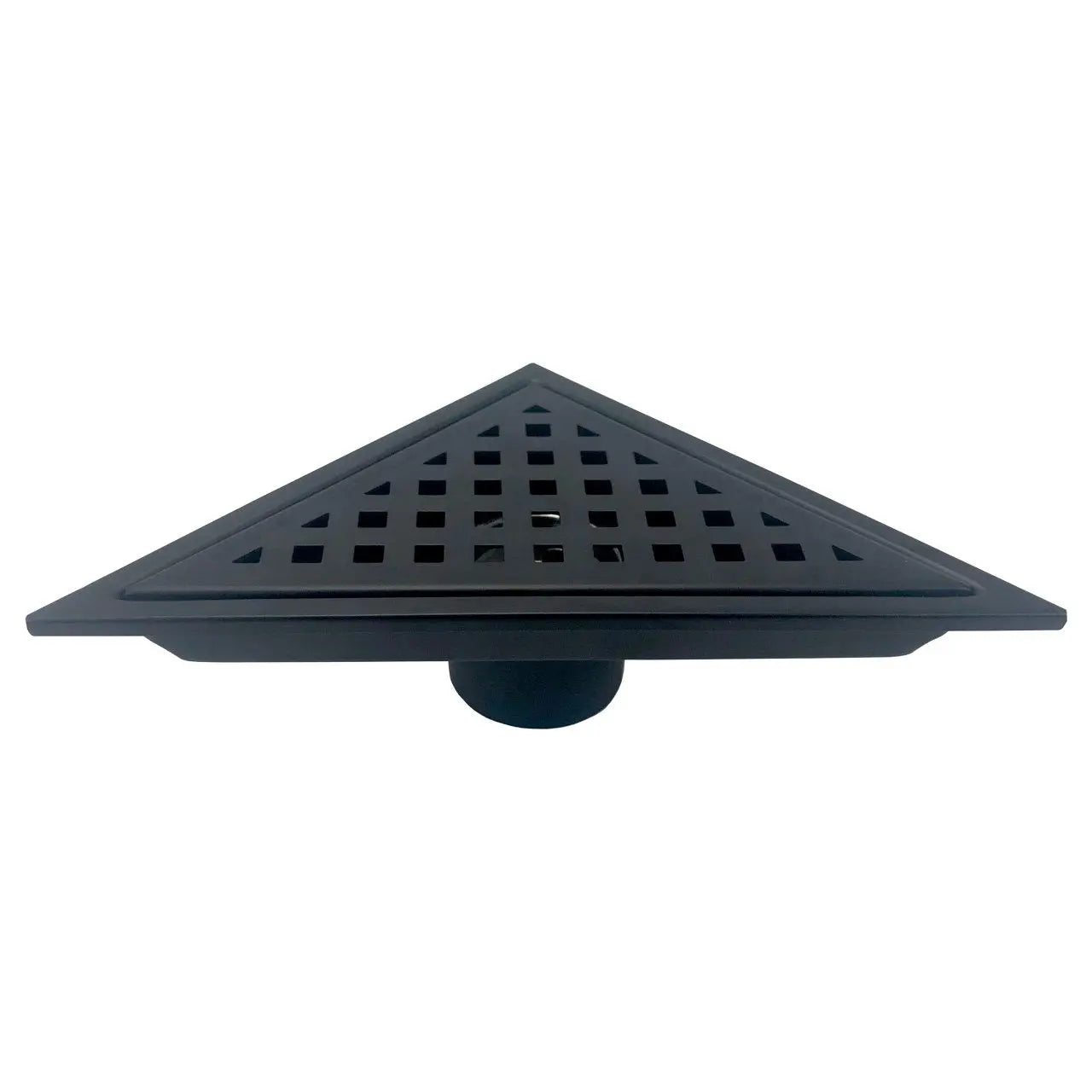 Kube Bath 6.5" Triangle Stainless Steel Pixel Grate Shower Drain Matte Black - Plumbing Market