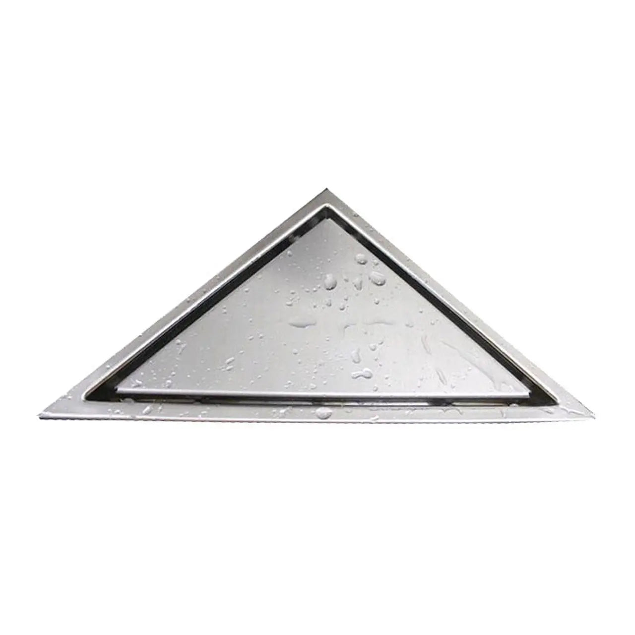 Kube Bath 6.5" Triangle Stainless Steel Tile Grate Shower Drain - Plumbing Market