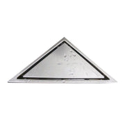 Kube Bath 6.5" Triangle Stainless Steel Tile Grate Shower Drain - Plumbing Market