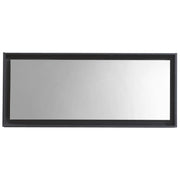Kube Bath 60" Wide Framed Mirror With Shelf – Black - Plumbing Market