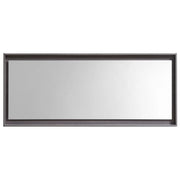 Kube Bath 60" Wide Framed Mirror With Shelf – Gray Oak - Plumbing Market
