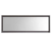 Kube Bath 80" Wide Framed Mirror With Shelf – Gray Oak - Plumbing Market
