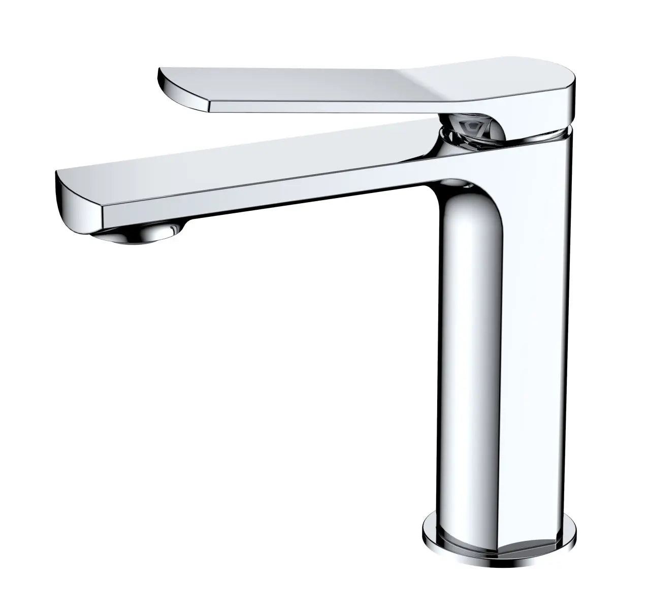 Kube Bath Aqua Balli 7" Single Lever Bathroom Vanity Faucet – Chrome - Plumbing Market
