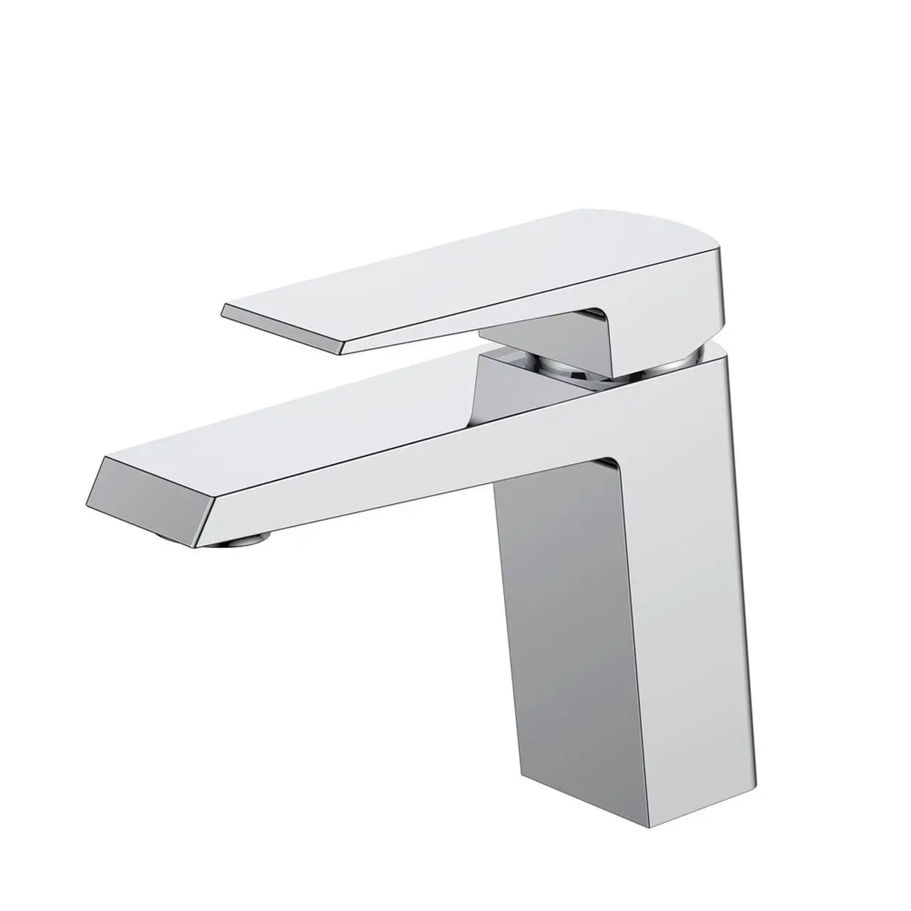 Kube Bath Aqua Chiaro 5" Single Lever Wide Spread Bathroom Vanity Faucet Chrome - Plumbing Market