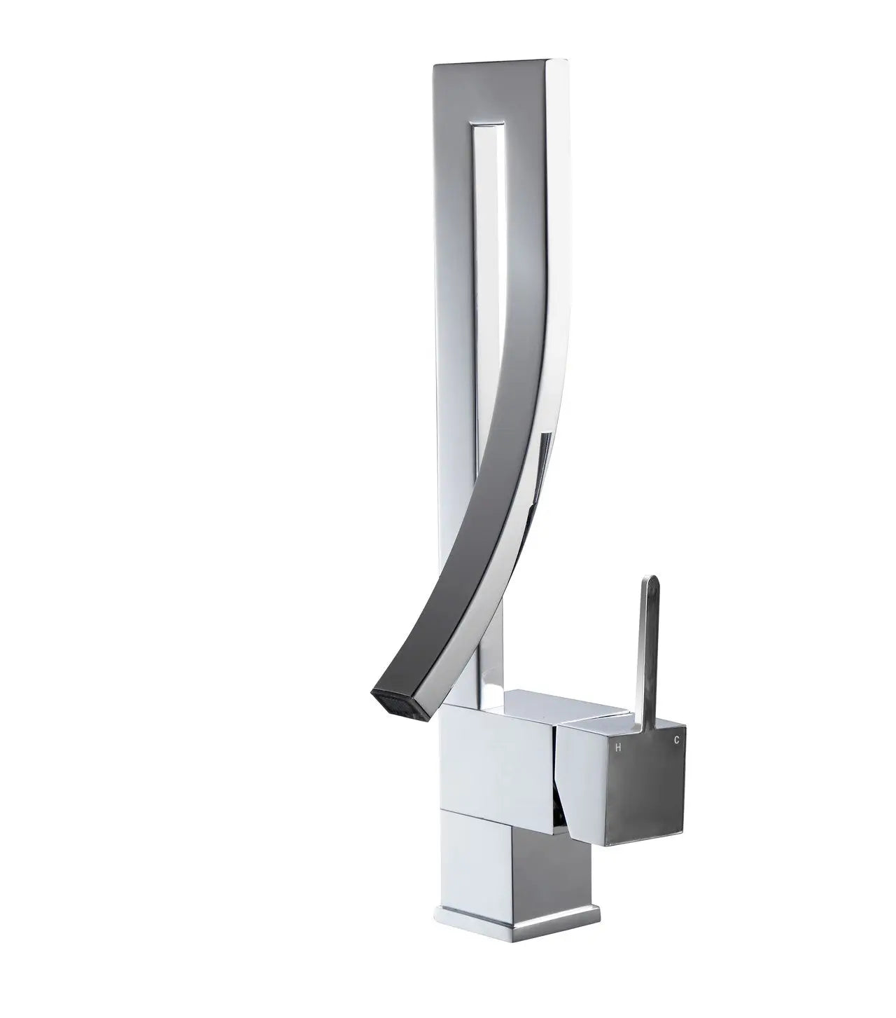 Kube Bath Aqua Elegance Single Lever Wide Spread Bathroom Vanity Faucet – Chrome - Plumbing Market