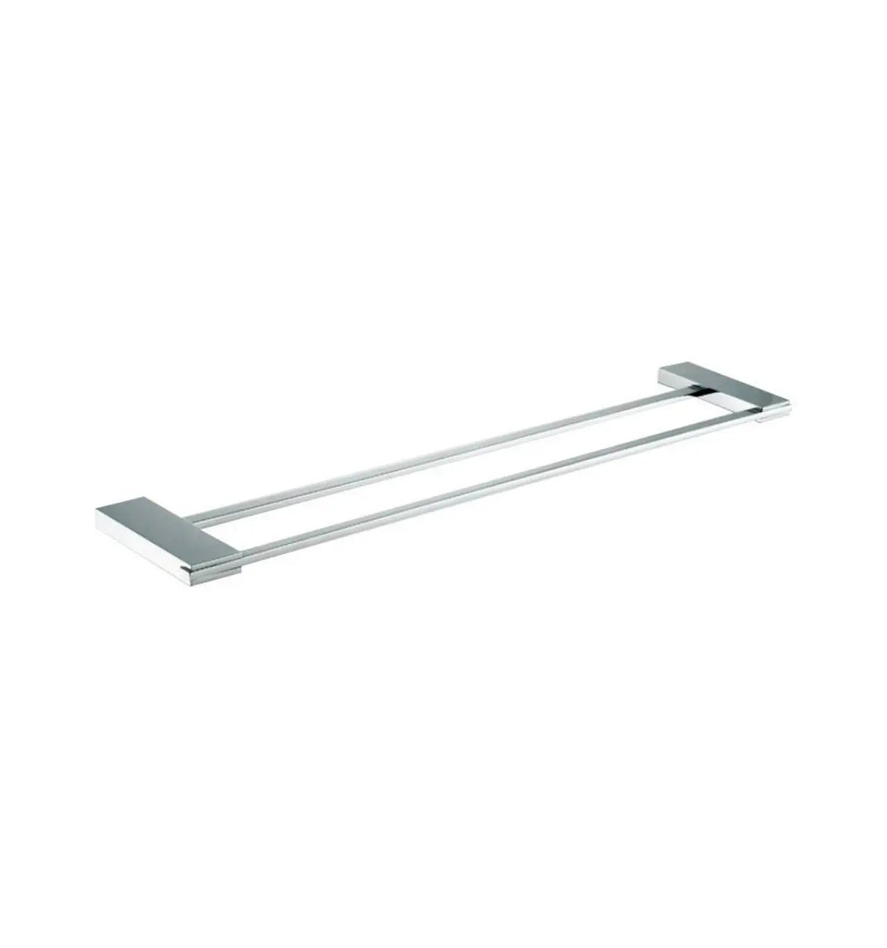 Kube Bath Aqua Fino 24 Inch Double Towel Bar – Chrome - Plumbing Market