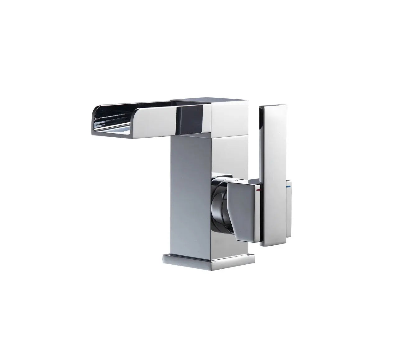 Kube Bath Aqua Fontana Single Lever Waterfall Faucet Chrome - Plumbing Market
