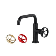 Kube Bath Aqua Loft Single Lever Bathroom Vanity Faucet With Side Handle – Matte Black - Plumbing Market