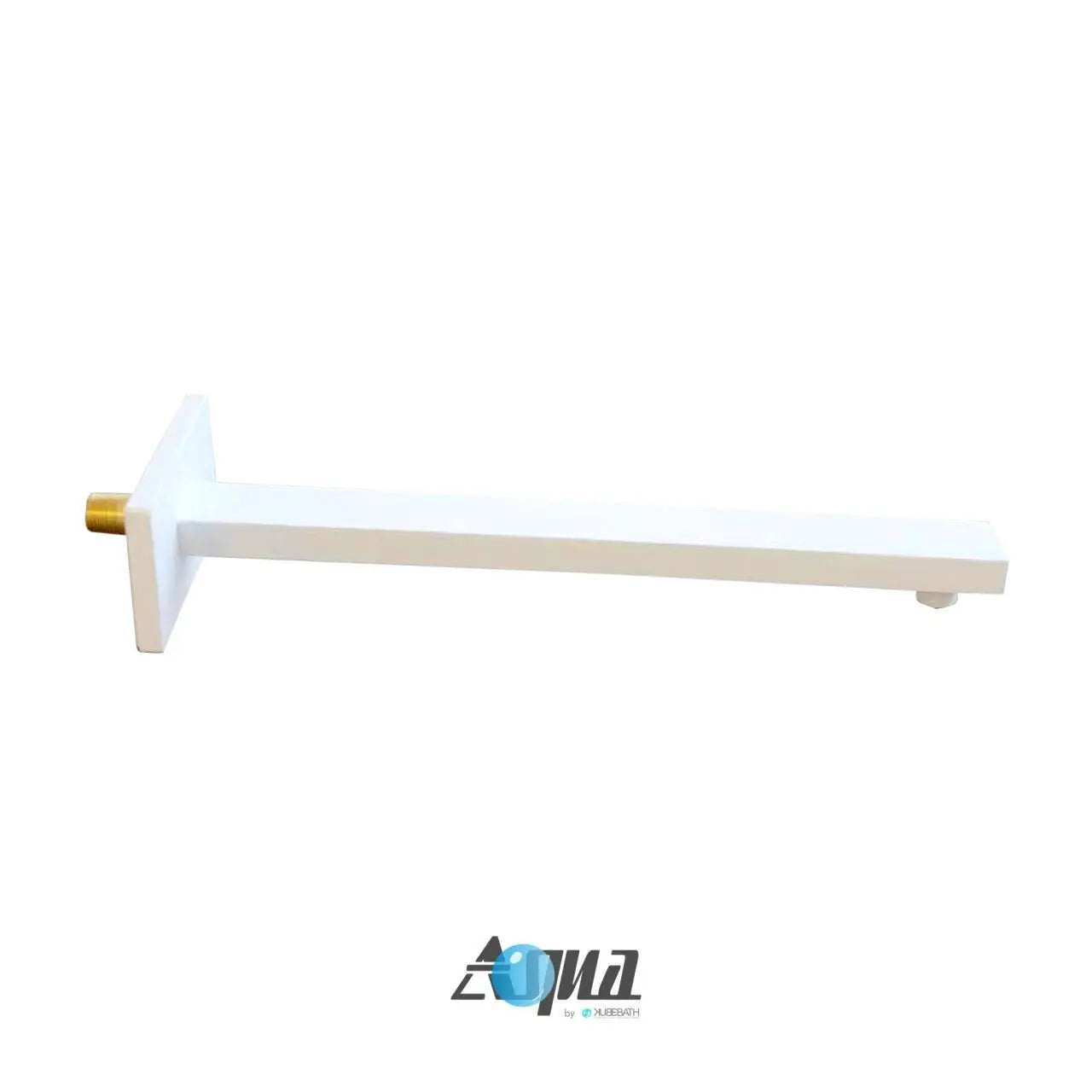 Kube Bath Aqua Piazza 17″ Wall Mount Shower Arm – White - Plumbing Market
