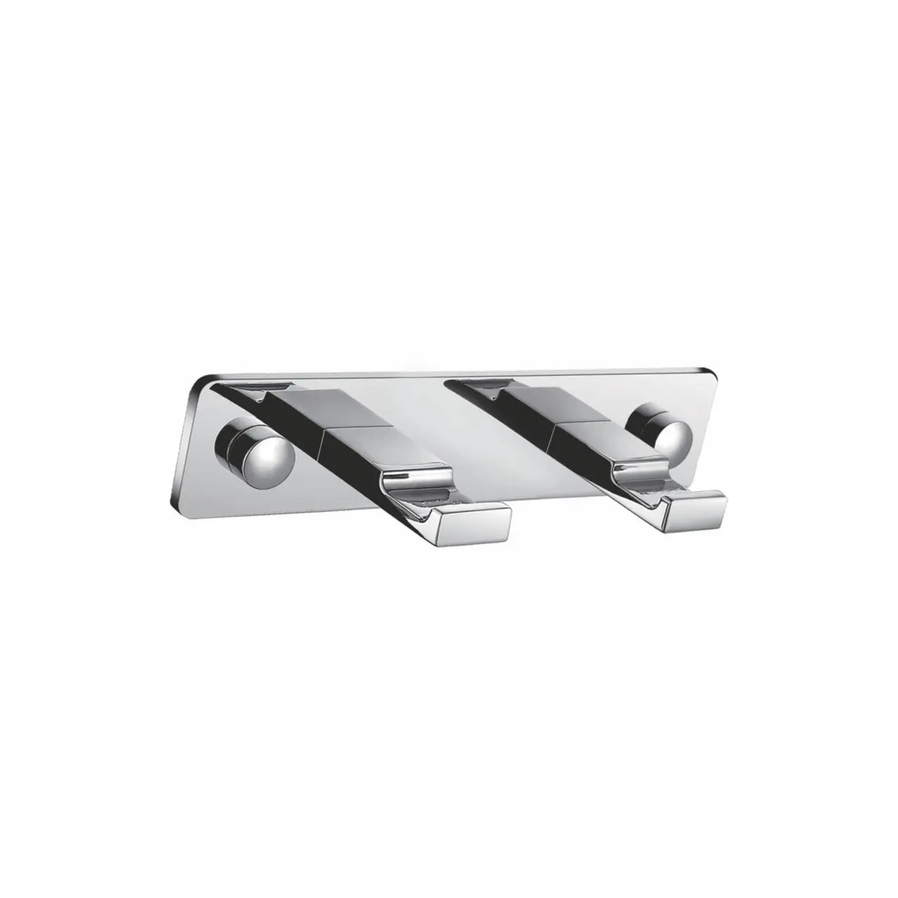 Kube Bath Aqua Piazza Robe Hook With 2 Hooks – Chrome - Plumbing Market