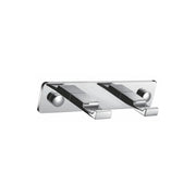 Kube Bath Aqua Piazza Robe Hook With 2 Hooks – Chrome - Plumbing Market