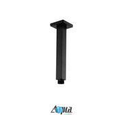 Kube Bath Aqua Piazza by Kubebath 6 Inch Long Shower Head Ceiling Bar – Matte Black - Plumbing Market