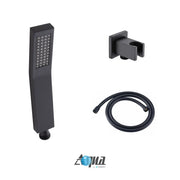 Kube Bath Aqua Piazza by Kubebath Handheld Kit With Handheld, 5 Ft Long Hose and Wall Adapter – Matte Black Finish - Plumbing Market