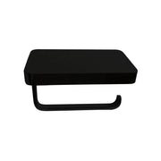 Kube Bath Aqua Plato Black Toilet Paper Holder With Shelf - Plumbing Market