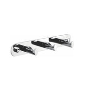 Kube Bath Aqua Rondo Robe Hook With 3 Hooks – Chrome - Plumbing Market