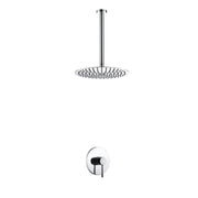 Kube Bath Aqua Rondo Shower Set With Ceiling Mount 12" Rain Shower Chrome - Plumbing Market