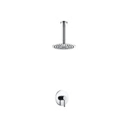 Kube Bath Aqua Rondo Shower Set With Ceiling Mount 8" Rain Shower Chrome - Plumbing Market