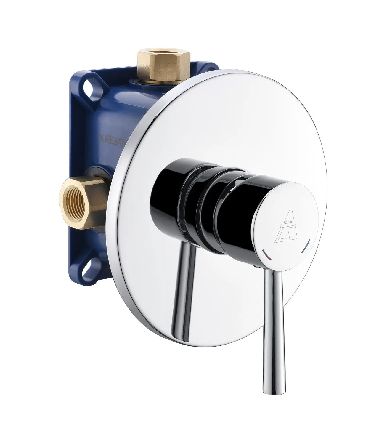Kube Bath Aqua Rondo by Kubebath 1-way Rough-in Valve With Cover Plate and Handle - Plumbing Market