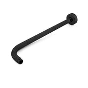 Kube Bath Aqua Rondo by Kubebath 17 Inch Wall Mount Shower Arm – Matte Black - Plumbing Market