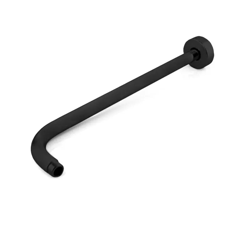 Kube Bath Aqua Rondo by Kubebath 17 Inch Wall Mount Shower Arm – Matte Black - Plumbing Market