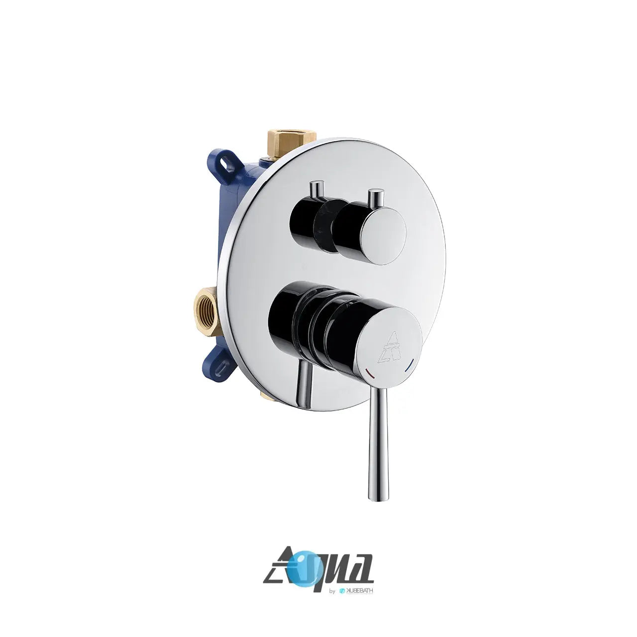 Kube Bath Aqua Rondo by Kubebath 2-way Rough-in Valve With Cover Plate, Handle and Diverter - Plumbing Market