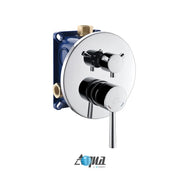 Kube Bath Aqua Rondo by Kubebath 3-way Rough-in Valve With Cover Plate, Handle and Diverter - Plumbing Market
