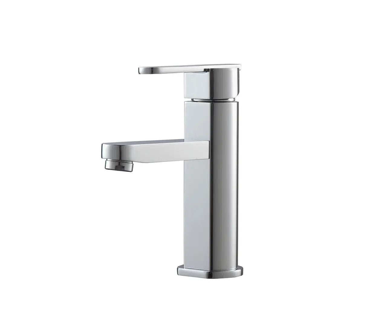 Kube Bath Aqua Roundo Single Hole Mount Bathroom Vanity Faucet Chrome - Plumbing Market