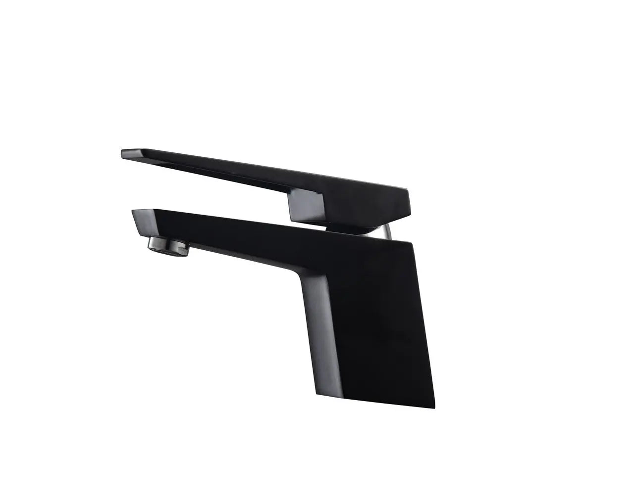 Kube Bath Aqua Siza Single Lever Modern Bathroom Vanity Faucet – Matte Black - Plumbing Market