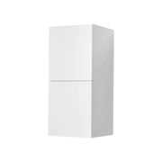 Kube Bath Bliss 12" x 24" Bathroom Acrylic Veneer Gloss White Linen Side Cabinet W/ 2 Storage Areas - Plumbing Market