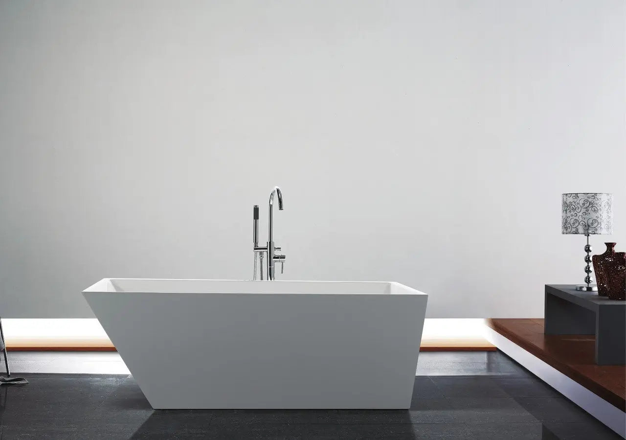 Kube Bath Obliquo 59 Inch Free Standing Bathtub - Plumbing Market