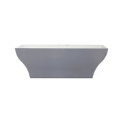Kube Bath Volta 71 Inch Free Standing Bathtub White - Plumbing Market