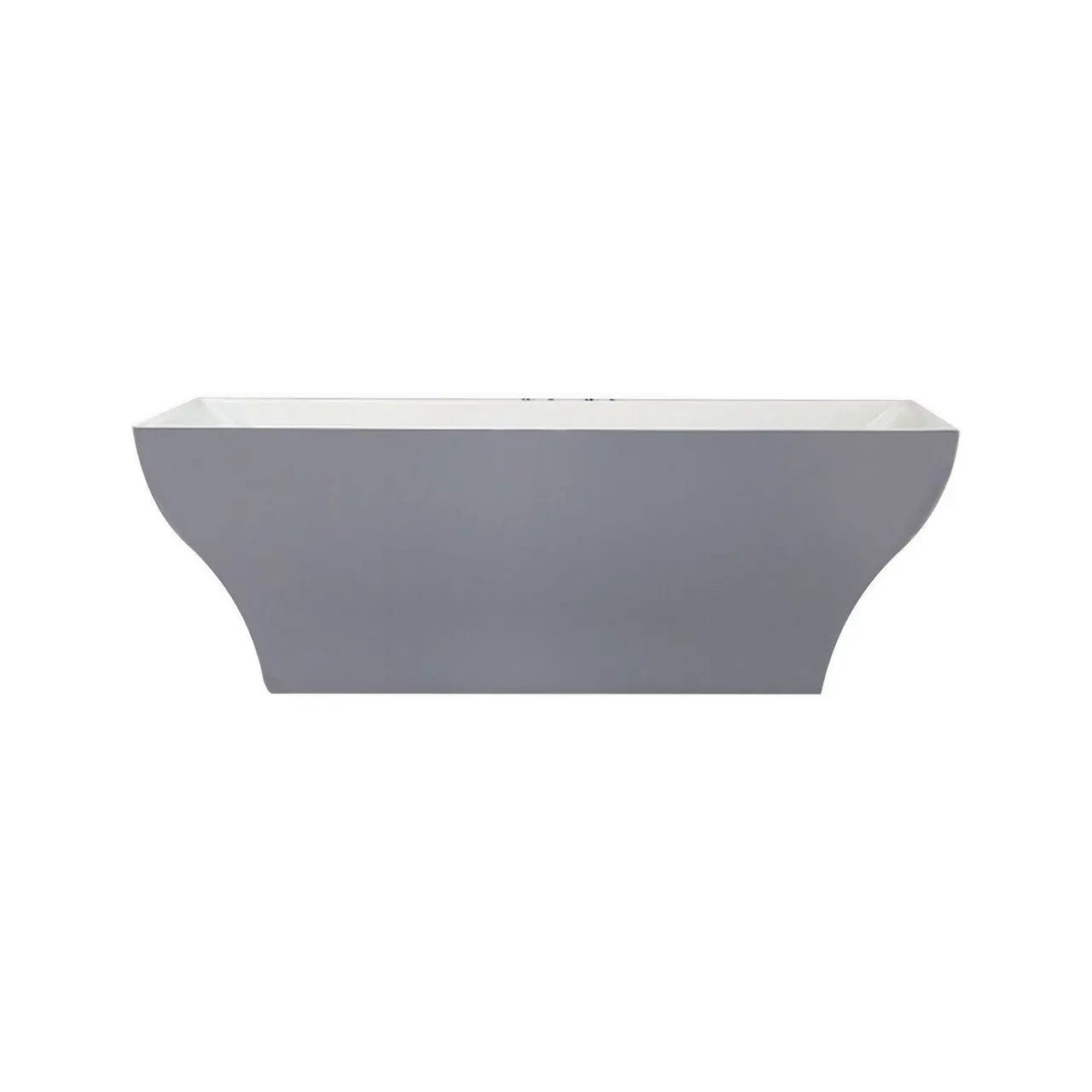 Kube Bath Volta 71 Inch Free Standing Bathtub White - Plumbing Market