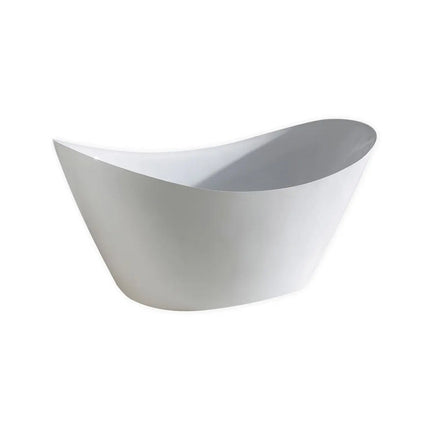 Kube Luna 68 Inch Free Standing Bathtub White - Plumbing Market