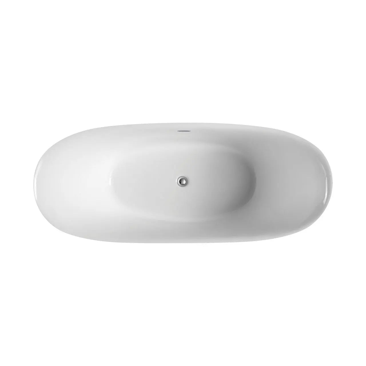 Kube Luna 68 Inch Free Standing Bathtub White - Plumbing Market