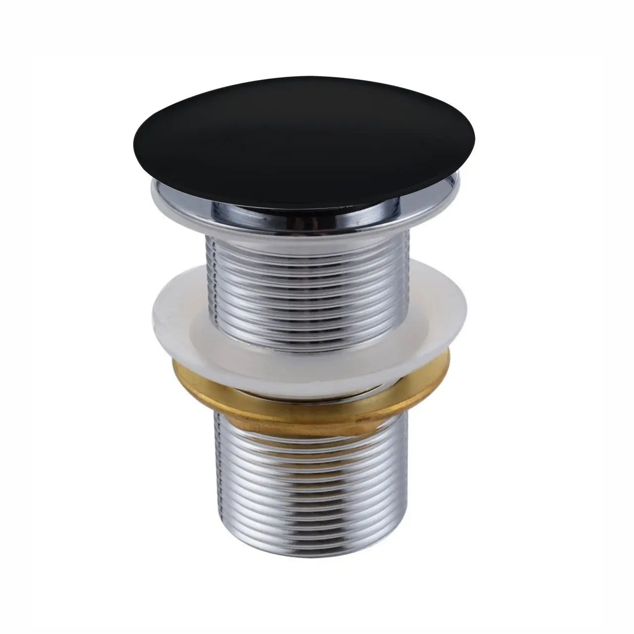 Kubebath Solid Brass Construction Pop-up Drain With Black Finish – No Overflow - Plumbing Market