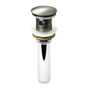 Kubebath Solid Brass Construction Pop-up Drain With Brush Nickel Finish – With Overflow - Plumbing Market
