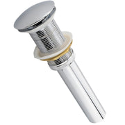 Kubebath Solid Brass Construction Pop-up Drain With Chrome Finish – No Overflow - Plumbing Market