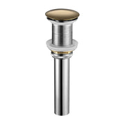 Kubebath Solid Brass Construction Pop-up Drain With Gold Bronze Finish – No Overflow - Plumbing Market