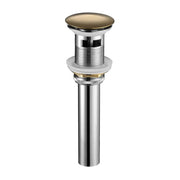 Kubebath Solid Brass Construction Pop-up Drain With Gold Bronze Finish – With Overflow - Plumbing Market
