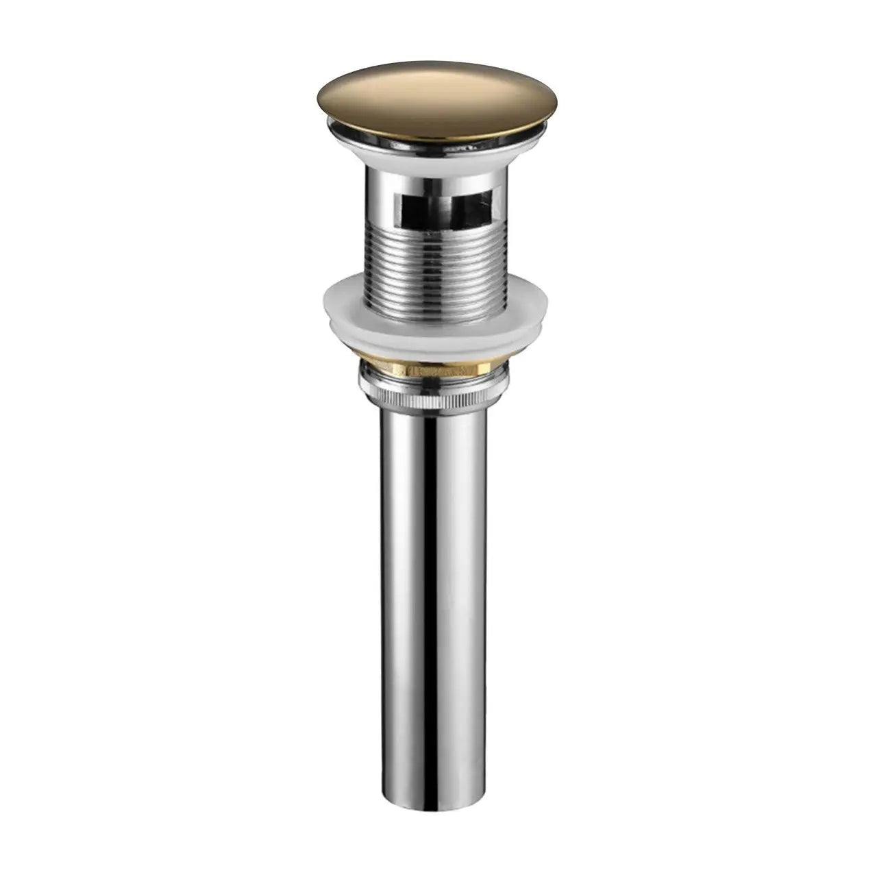 Kubebath Solid Brass Construction Pop-up Drain With Gold Bronze Finish – With Overflow - Plumbing Market